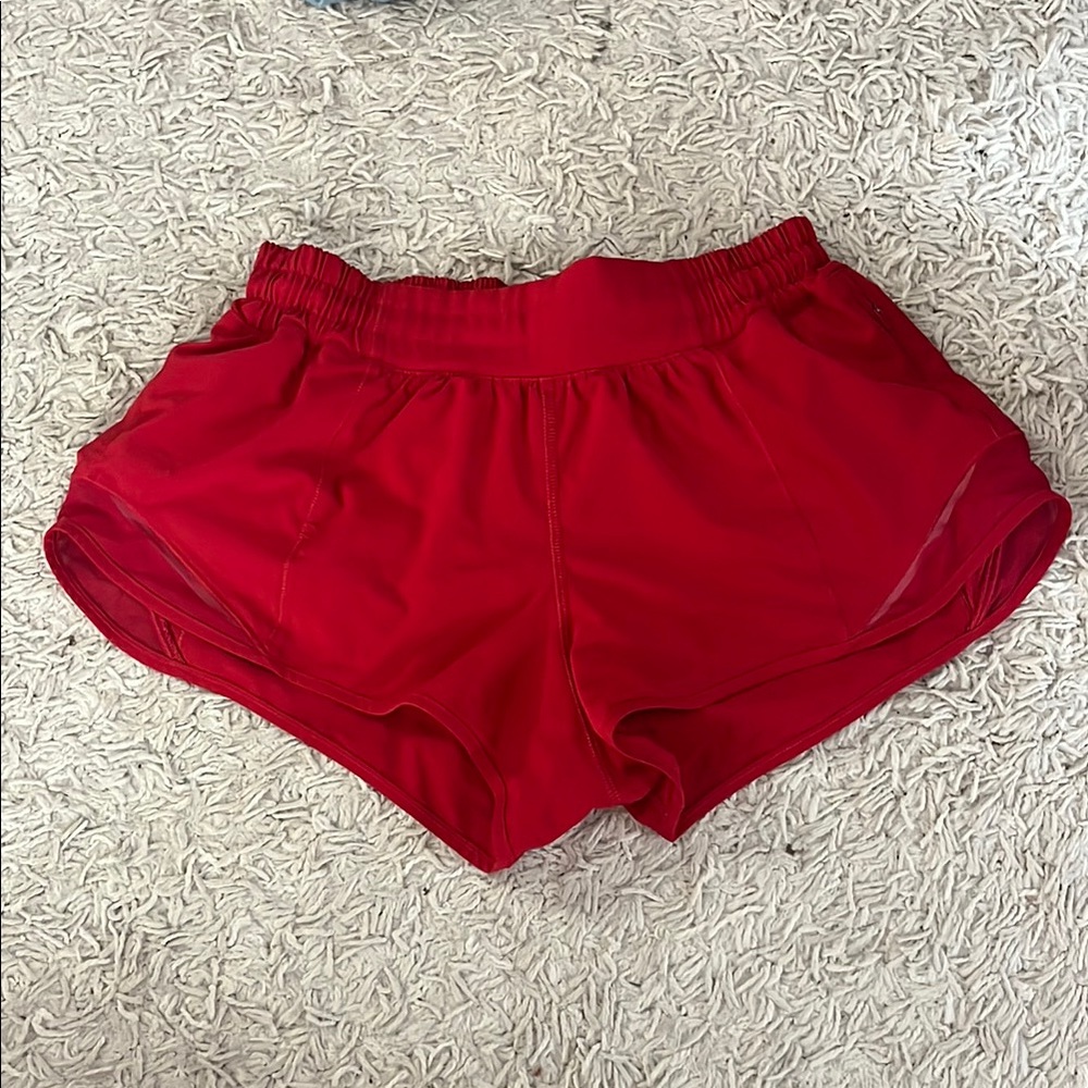 lululemon athletica Women's Red hotty hot Shorts